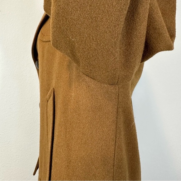 Pendleton Camel Brown Wool Trench Coat Short Length Size M NO TAG Coats32 - Picture 10 of 14